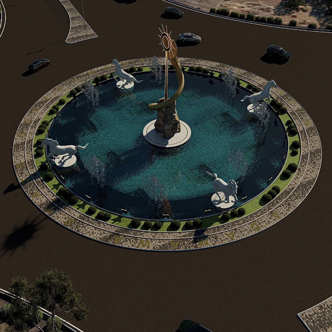 Roundabout design view four